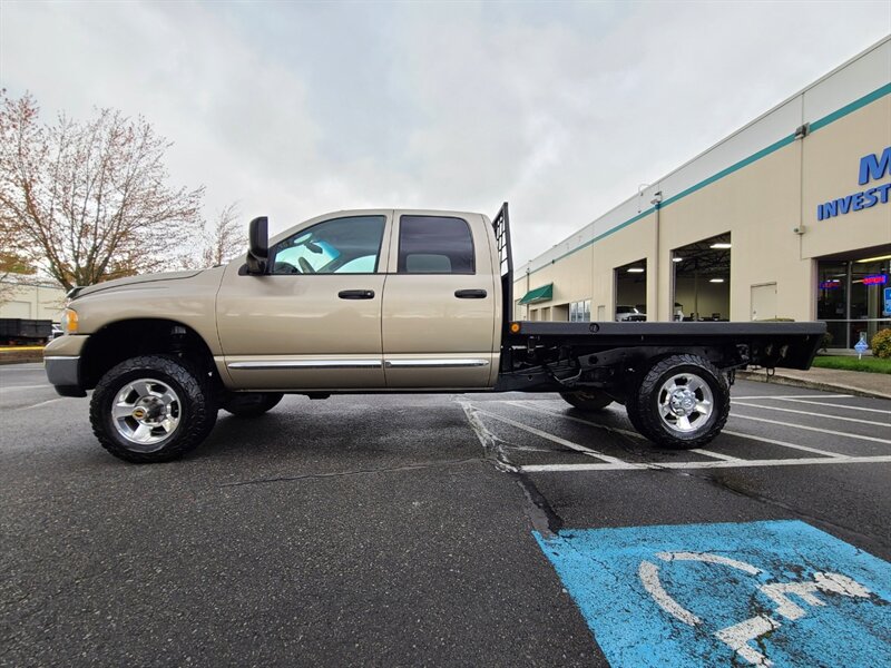 2004 Dodge Ram 2500 FLAT BED 4X4 / 5.9 L DIESEL / LONG BED / 6 SPEED  / LARAMIE / LEATHER / High Output CUMMINS / MANUAL TRANSMISSION - Photo 3 - Portland, OR 97217