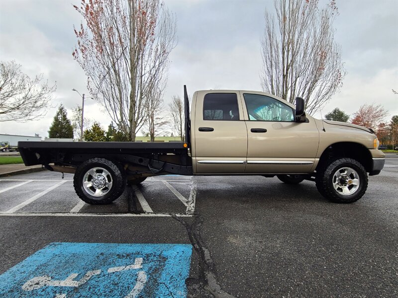 2004 Dodge Ram 2500 FLAT BED 4X4 / 5.9 L DIESEL / LONG BED / 6 SPEED  / LARAMIE / LEATHER / High Output CUMMINS / MANUAL TRANSMISSION - Photo 4 - Portland, OR 97217