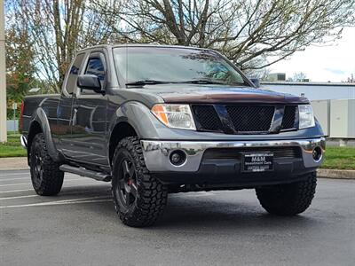 2008 Nissan Frontier SE / 4X4 / KING CAB / V6 4.0 L / LIFTED  / BRAND NEW TIRES / BACK CAM / SERVICE RECORDS /  LOW MILES!!!