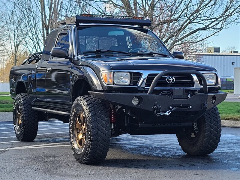 1997 Toyota Tacoma 4X4 V6 / TOYTEC LIFT / BUMPER / WINCH / 5-SPEED  / 3.4 L / SUSPENSION LIFT w-COILOVERS / LUGGAGE RACKS w-LED'S / FIRESTONES / SHARP !! - Photo 2 - Portland, OR 97217