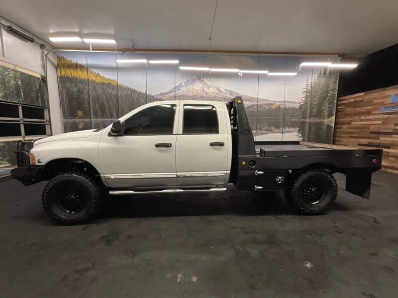 2004 Dodge Ram 3500 Laramie 4X4 / 5.9L DIESEL / 6-SPEED / FLAT BED  Leather & Heated Seats / LONG BED / BRAND NEW 35 " MUD TIRES / LOCAL TRUCK / RUST FREE - Photo 3 - Gladstone, OR 97027