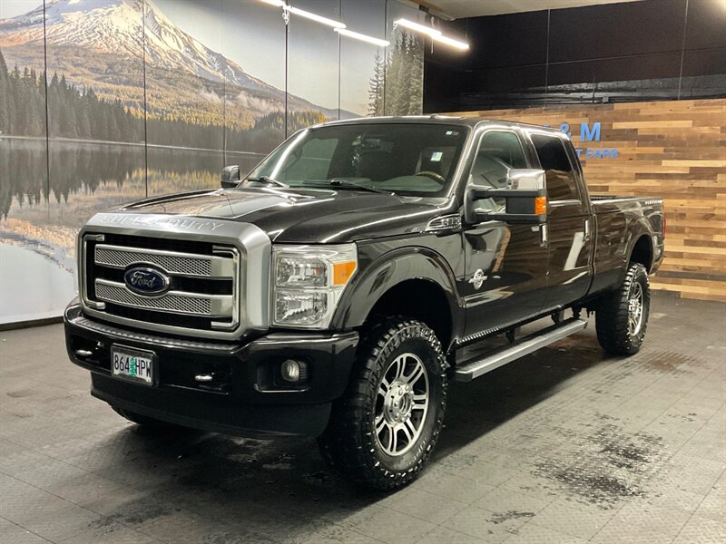 2015 Ford F-350 Platinum 4X4 / 6.7L DIESEL / 1-OWNER / LIFTED  BRAND NEW 37 " MUD TIRES / Sunroof / LOADED / LONG BED / LOCAL OREGON TRUCK / RUST FREE / SHARP & CLEAN !! - Photo 1 - Gladstone, OR 97027