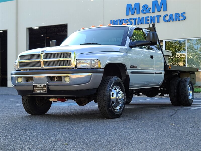 2002 Dodge Ram 3500 Dually FLAT BED 4X4 5.9L DIESEL / 1-TON / 151K MLS  / LONG BED / CUMMINS / LOW MILES - Photo 1 - Portland, OR 97217