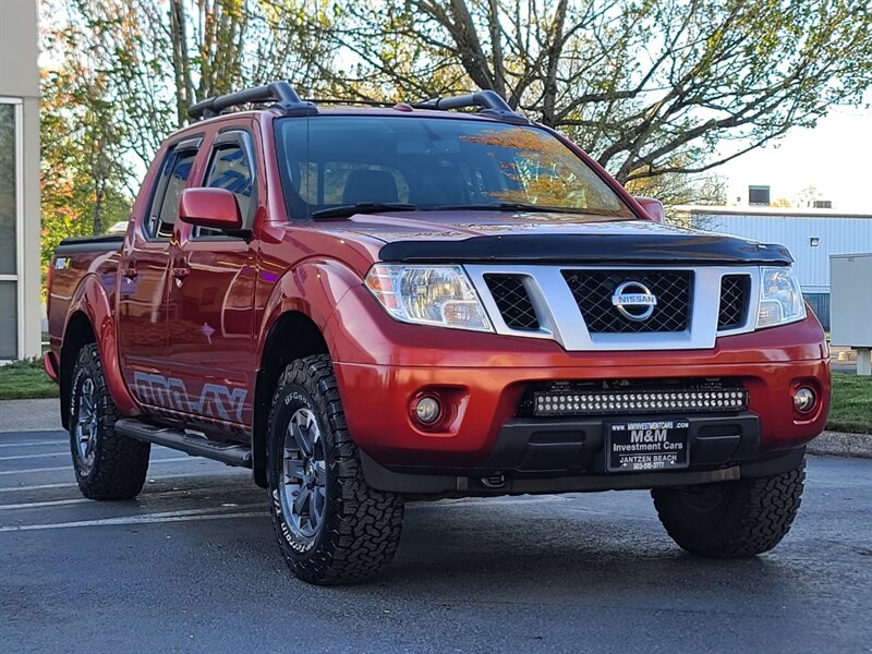 2015 Nissan Frontier PRO-4X CREW CAB 4X4 DIFF LOCK BF GOODRICH / LIFTED  / E-LOCKER / LEATHER / FULLY LOADED - Photo 2 - Portland, OR 97217