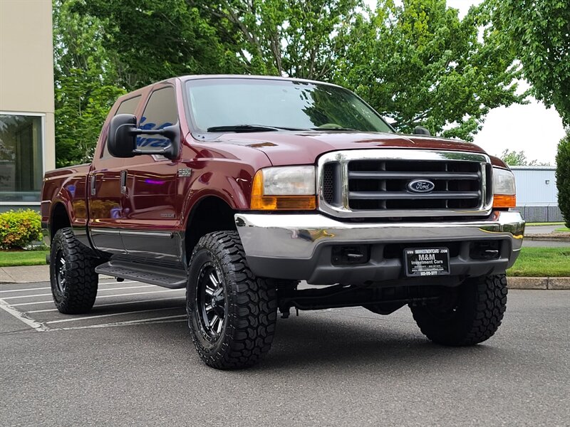 2000 Ford F-350 1-TON CREW CAB / LARIAT 4X4 / 7.3L DIESEL / LIFTED  Powerstroke Turbo / NEW WHEELS / NEW TIRES / NO RUST / CLEAN - Photo 2 - Portland, OR 97217