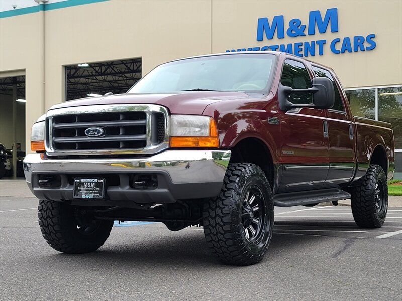 2000 Ford F-350 1-TON CREW CAB / LARIAT 4X4 / 7.3L DIESEL / LIFTED  Powerstroke Turbo / NEW WHEELS / NEW TIRES / NO RUST / CLEAN - Photo 1 - Portland, OR 97217