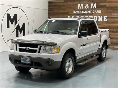 2001 Ford Explorer Sport Trac Limited Crew Cab 4X4 / V6 / Leather / Sunroof  / LOCAL / ZERO RUST / 115K MILES Truck