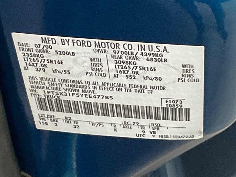 2000 Ford F-350 7.3L DIESEL / 4X4 XLT Super Duty / 128k MILES / LONG BED / 1-TON / SRW / ZERO RUST /Excel Cond - Photo 51 - Gladstone, OR 97027