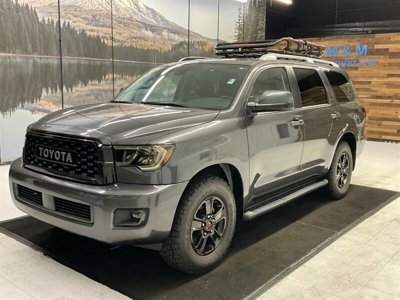 2019 Toyota Sequoia TRD PRO CUSTOM UPGRADE / 1-OWNER / 4X4 /NEW TIRES  / TRD Leather Seats & Heated Seats / Sunroof / NEW WHEELS & TIRES / CHROME DELETE PKG / SHARP & CLEAN!! - Photo 51 - Gladstone, OR 97027