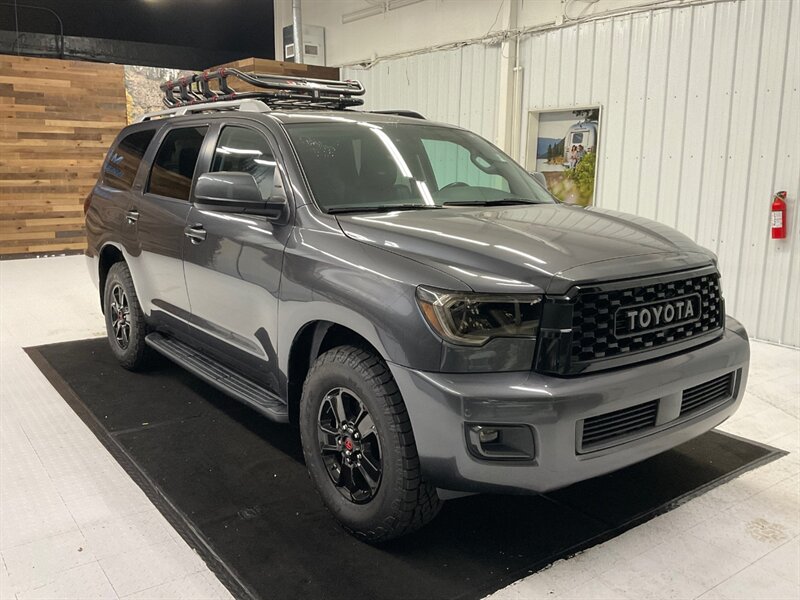 2019 Toyota Sequoia TRD PRO CUSTOM UPGRADE / 1-OWNER / 4X4 /NEW TIRES  / TRD Leather Seats & Heated Seats / Sunroof / NEW WHEELS & TIRES / CHROME DELETE PKG / SHARP & CLEAN!! - Photo 2 - Gladstone, OR 97027