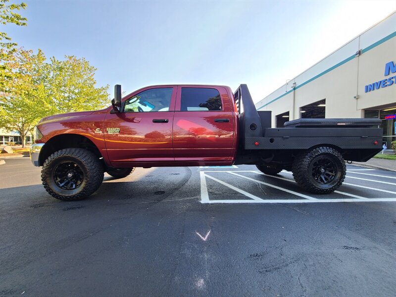 2012 RAM 3500 4X4 FLAT BED Long Bed 1-TON / 6.7L DIESEL / LIFTED  / HEAVY DUTY / CUMMINS / FUEL WHEELS / NEW TIRES / HEADACHE RACK - Photo 3 - Portland, OR 97217