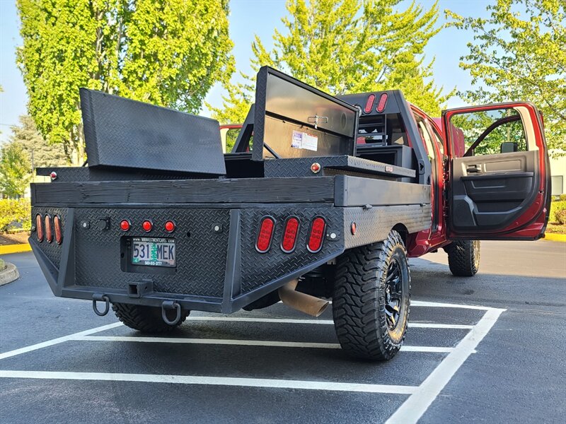 2012 RAM 3500 4X4 FLAT BED Long Bed 1-TON / 6.7L DIESEL / LIFTED  / HEAVY DUTY / CUMMINS / FUEL WHEELS / NEW TIRES / HEADACHE RACK - Photo 27 - Portland, OR 97217