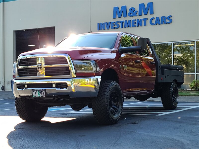 2012 RAM 3500 4X4 FLAT BED Long Bed 1-TON / 6.7L DIESEL / LIFTED  / HEAVY DUTY / CUMMINS / FUEL WHEELS / NEW TIRES / HEADACHE RACK - Photo 57 - Portland, OR 97217