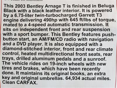 2003 Bentley Arnage T   - Photo 29 - Boca Raton, FL 33431