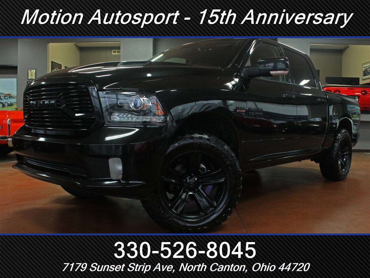 2018 RAM 1500 Sport  Black Edition 4X4 - Photo 1 - North Canton, OH 44720