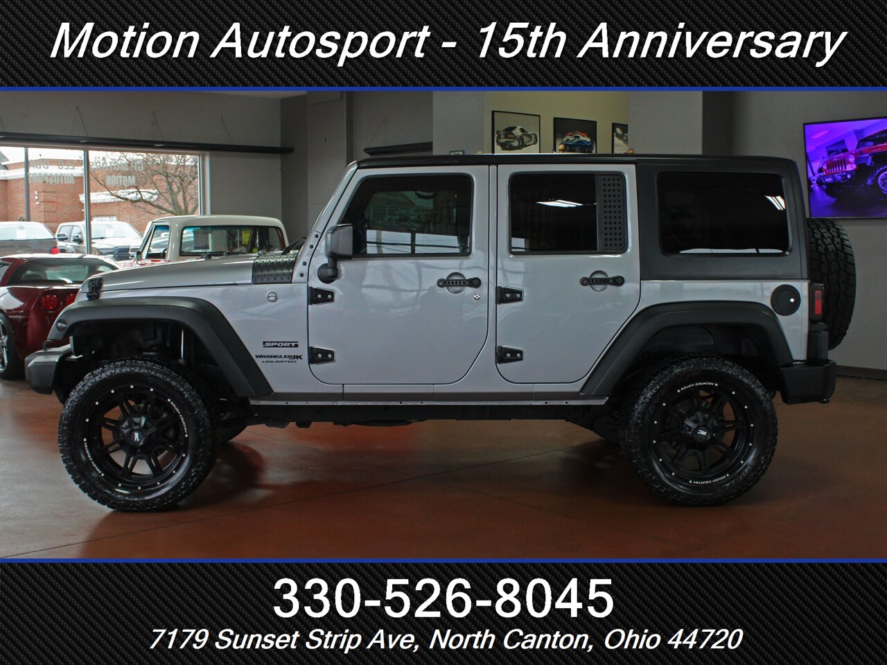 2018 Jeep Wrangler JK Unlimited Sport Hard Top Custom Lift 4X4 - Photo 7 - North Canton, OH 44720