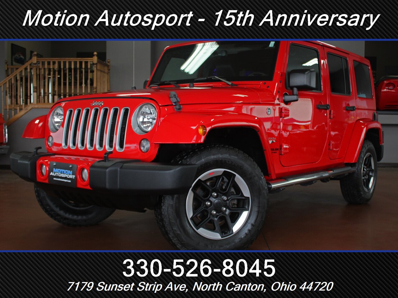 2017 Jeep Wrangler Unlimited Sahara  Hard Top 4X4 - Photo 1 - North Canton, OH 44720