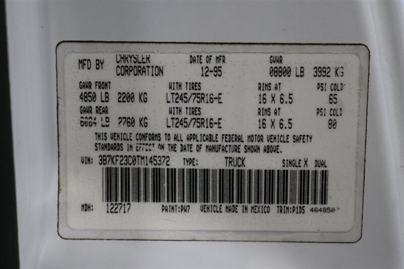1996 Dodge Ram 2500 Laramie SLT 1-OWNER* 100% RUST FREE* NEW FRONT & REAR COMPLETE BRAKE SYSTEM* NEW FRONT CRANK SEAL-TIMING COVER GASKET* TRANSMISSION-TRANSFER CASE SERVICE* NEW U-JOINTS* NEW FULL AC SYSTEM* ALL BOOKS-MANUALS - Photo 94 - Portland, OR 97230