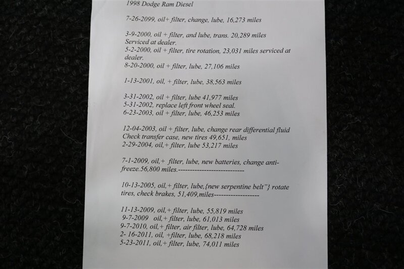 1998 Dodge Ram 2500 Laramie SLT  1-OWNER* SHORT BED* ALL SERVICE RECORDS SINCE NEW W/ ORIGINAL WINDOW STICKER* NEW 33 " BFG KO3 10-PLYS* NEVER HAD 5TH WHEEL OR GOOSE NECK* COOLANT & AC SERVICE* NEW STEERING BOX - Photo 86 - Portland, OR 97230