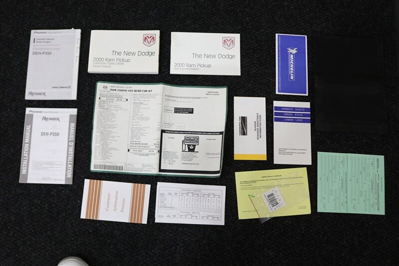 2000 Dodge Ram 2500 SLT 1-OWNER* SHORT BED* 5-SPEED MANUAL* ZERO RUST* 100% STOCK & ORIGINAL* 5.9L CUMMINS* BFG KO2s* NEVER HAD A 5TH WHEEL OR GOOSE NECK* ALL BOOKS & WINDOW STICKER* PERFECT DASH - Photo 20 - Portland, OR 97230