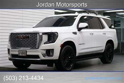 2021 GMC Yukon Denali  1-OWNER* DURAMAX DIESEL* 4X4* PANORAMIC ROOF* REAR DVDS* POWER SLIDING CONSOLE* CERAMIC TINT* UPGRADED BLACK GLOSS 22 " FACTORY WHEELS* NO ACCIDENTS* DEALER SERVICED - Photo 1 - Portland, OR 97230