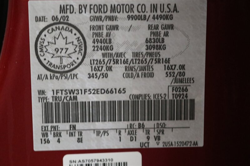 2002 Ford F-350 Lariat  SHORT BED* LINEX BED LINER* 6 "BILSTEIN LIFT* NEW 37 " A/T 10-PLYS W/17 " WELD WHEELS* ALL NEW FLUIDS* 2007 GRILL-LIGHTS-BUMPERS* LARIAT 6-PASSENGER* ALL BOOKS & MANUALS* - Photo 95 - Portland, OR 97230