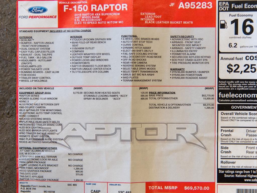 2018 Ford #45 F-150 Raptor   - Photo 32 - Springfield, MO 65802