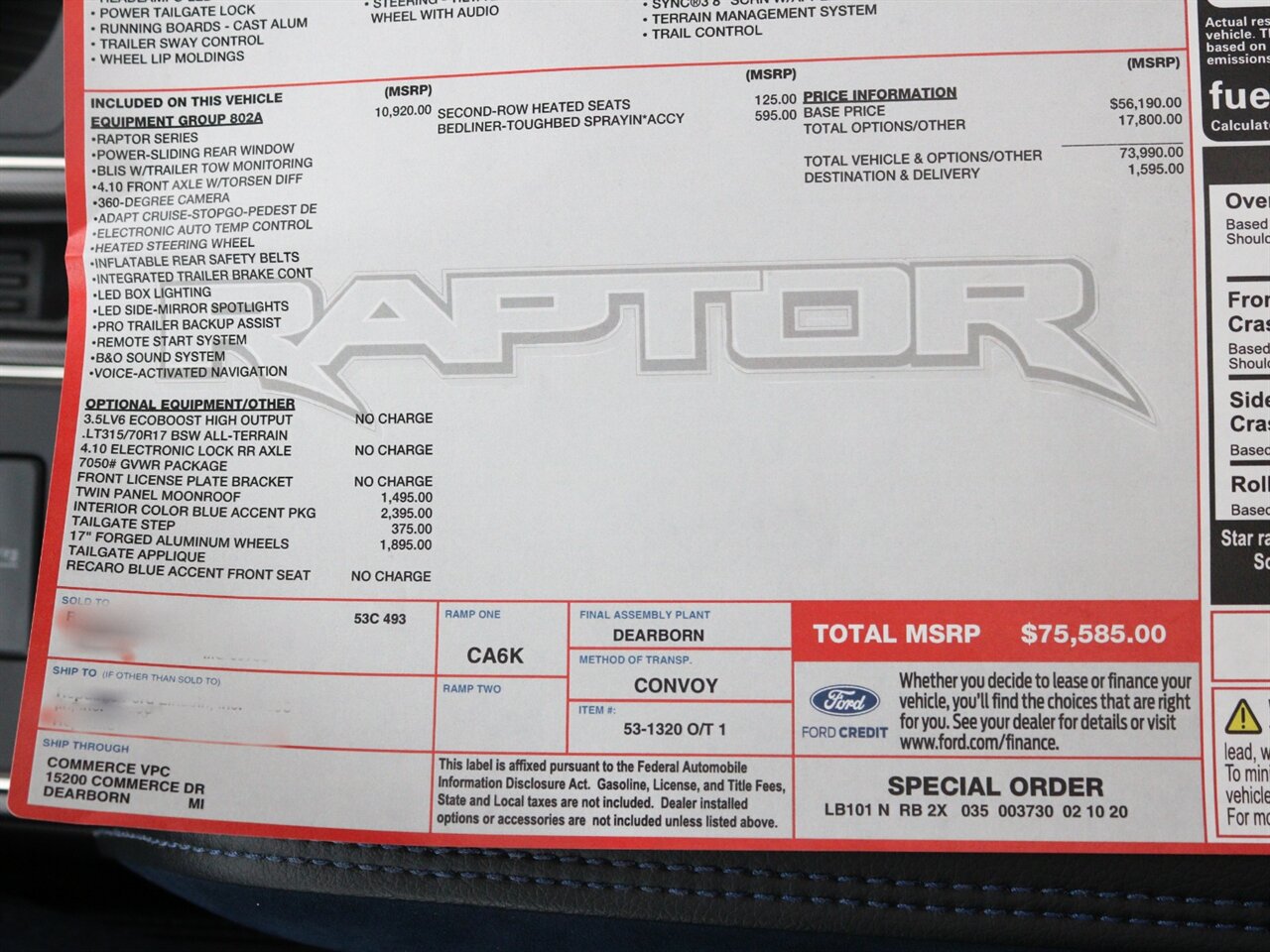 2020 Ford F-150 Raptor   - Photo 41 - Springfield, MO 65802