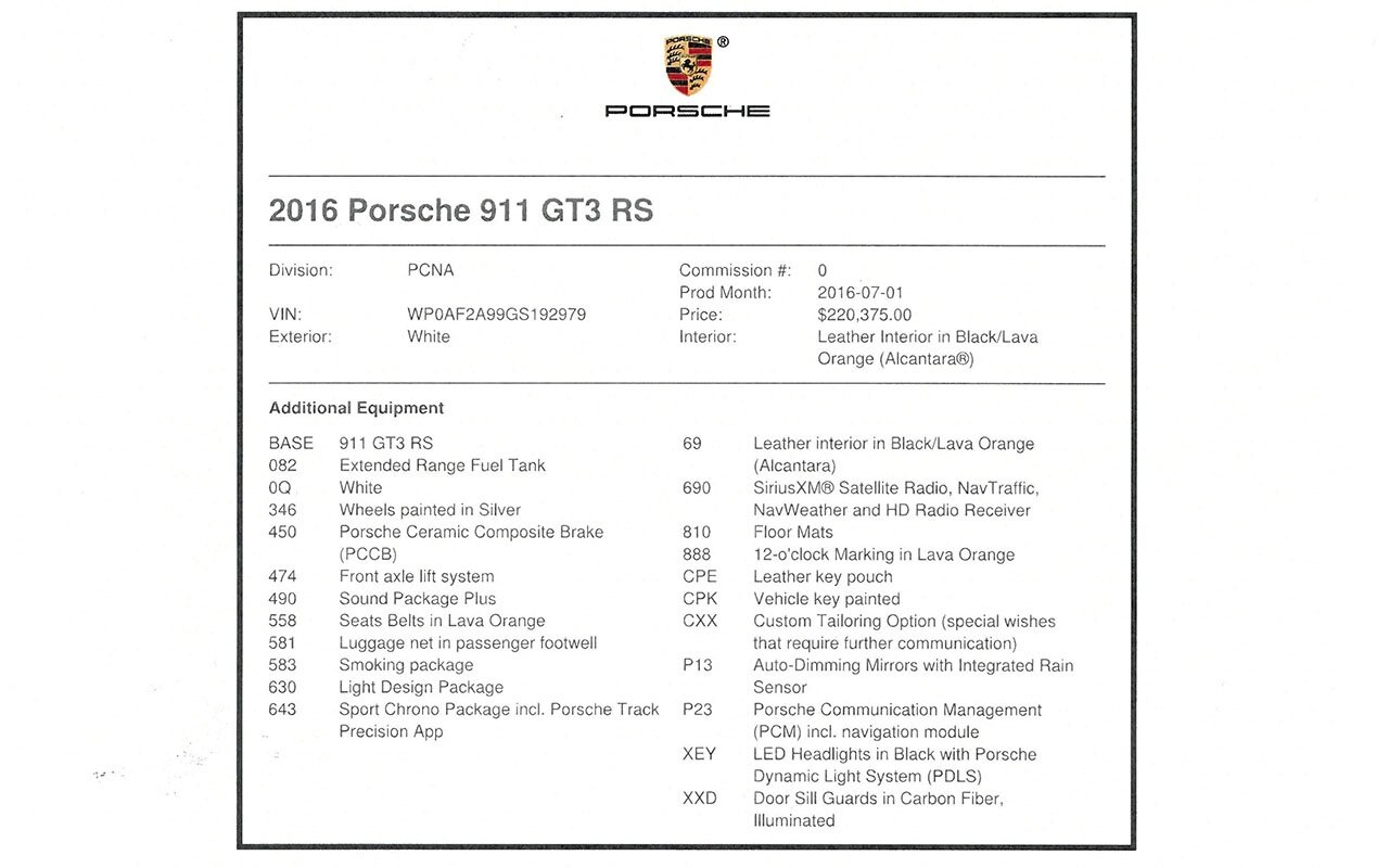 2016 Porsche 911 GT3 RS   - Photo 71 - Springfield, MO 65802