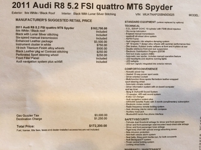 2011 Audi R8 5.2 quattro Spyder   - Photo 24 - Springfield, MO 65802