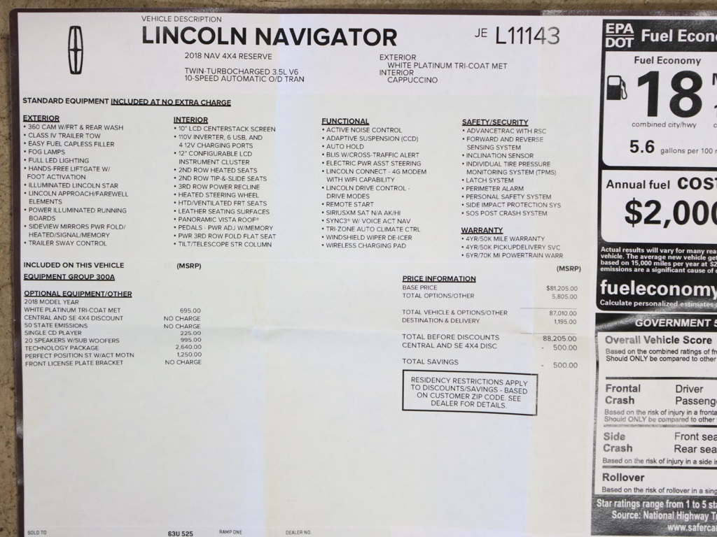 2018 Lincoln Navigator Reserve   - Photo 40 - Springfield, MO 65802