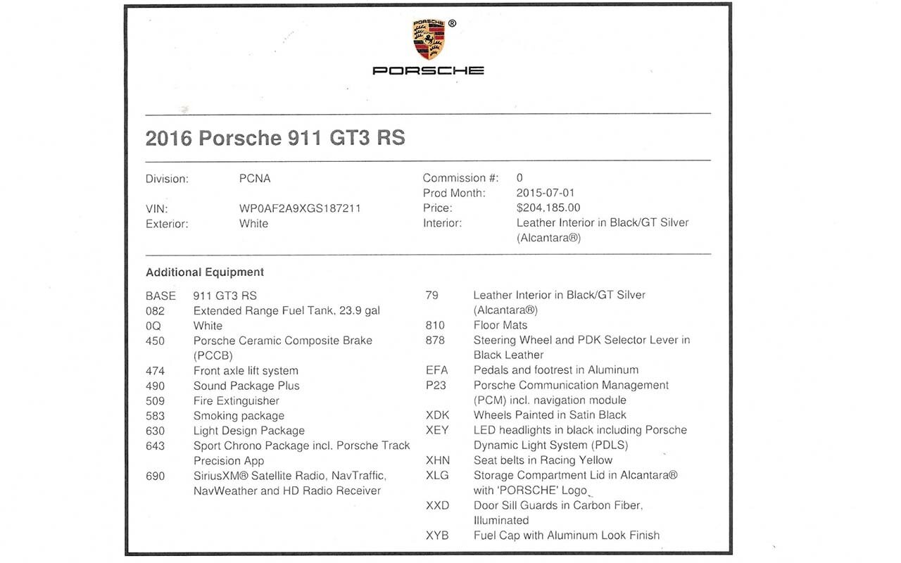 2016 Porsche 911 GT3 RS   - Photo 58 - Springfield, MO 65802