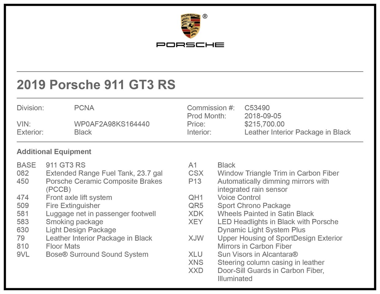 2019 Porsche 911 GT3 RS   - Photo 55 - Springfield, MO 65802