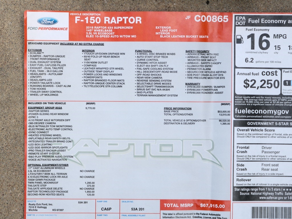 2018 Ford F-150 Raptor   - Photo 35 - Springfield, MO 65802