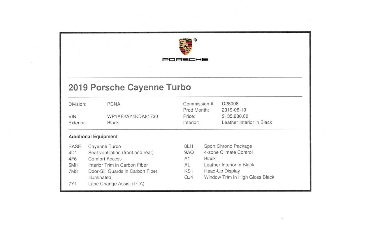 2019 Porsche Cayenne Turbo   - Photo 66 - Springfield, MO 65802