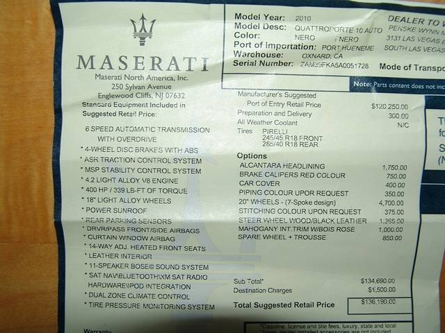 2010 Maserati Quattroporte   - Photo 23 - Springfield, MO 65802