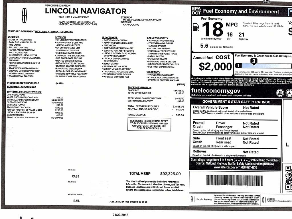 2018 Lincoln Navigator L Reserve   - Photo 33 - Springfield, MO 65802