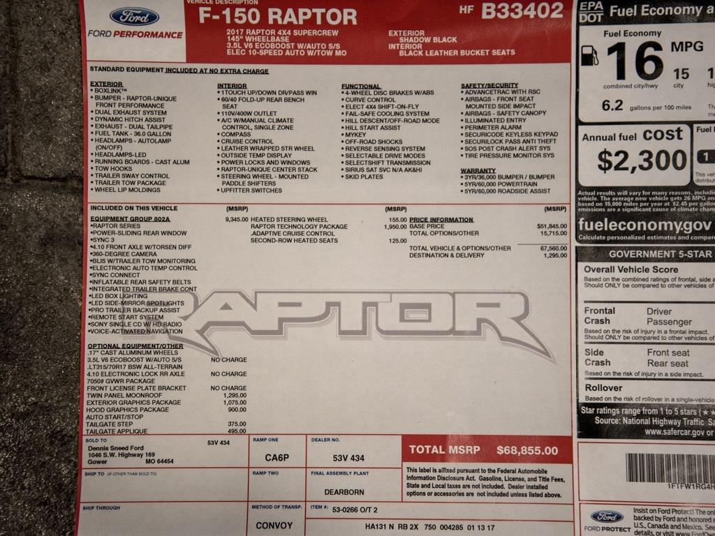 2017 Ford #5 F-150 Raptor   - Photo 20 - Springfield, MO 65802