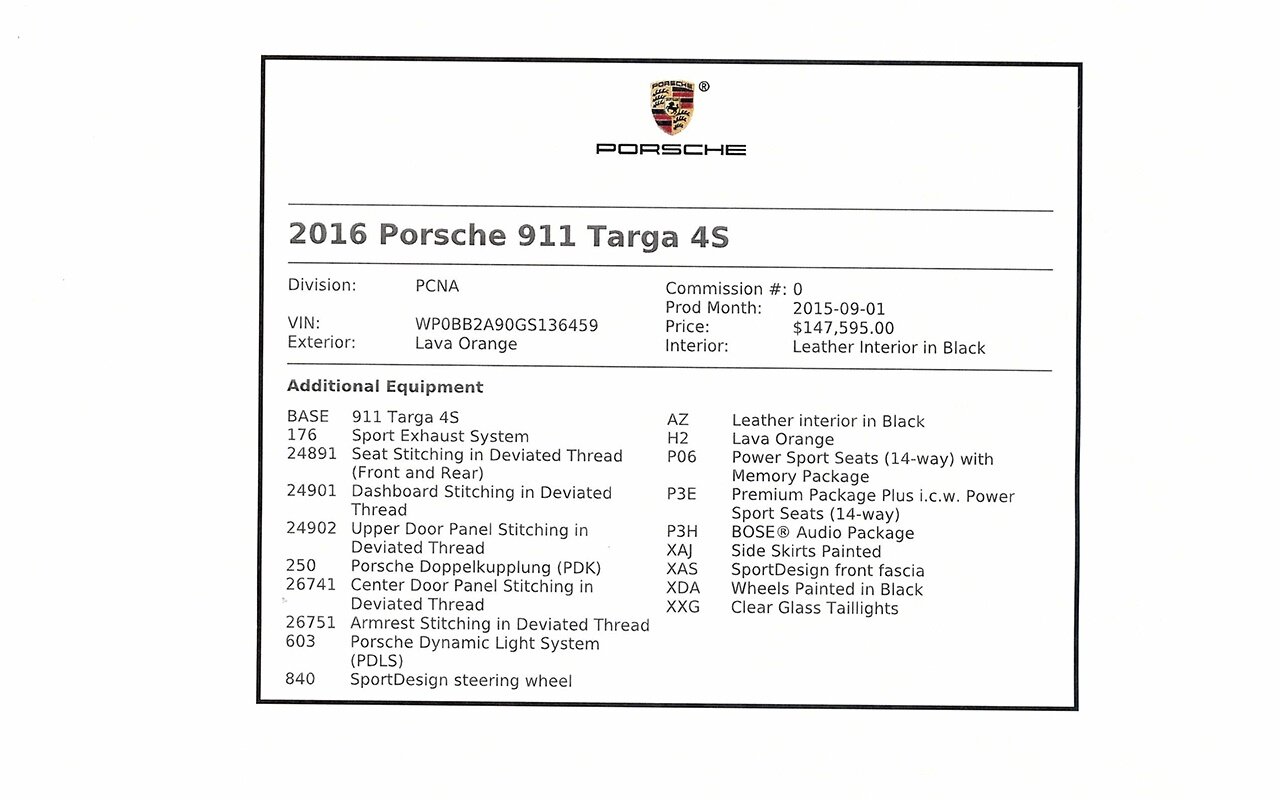 2016 Porsche 911 Targa 4S   - Photo 53 - Springfield, MO 65802