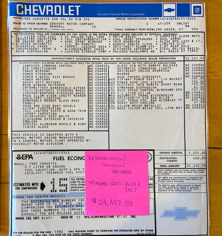 1982 Chevrolet Corvette Collector Edition  794 Miles! - Photo 63 - Springfield, MO 65802