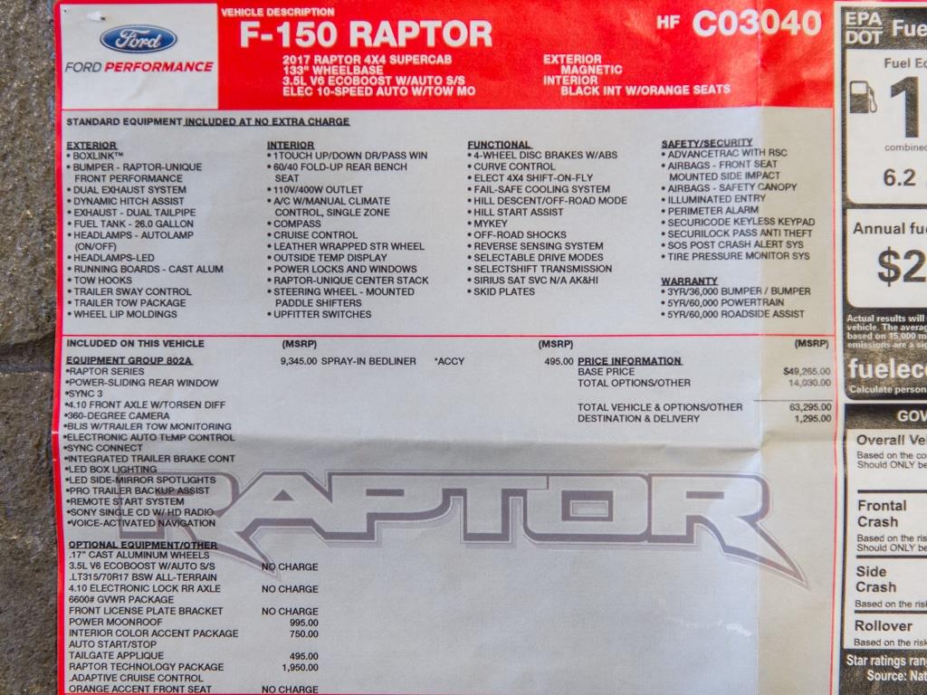 2017 Ford #19 F-150 Raptor   - Photo 37 - Springfield, MO 65802