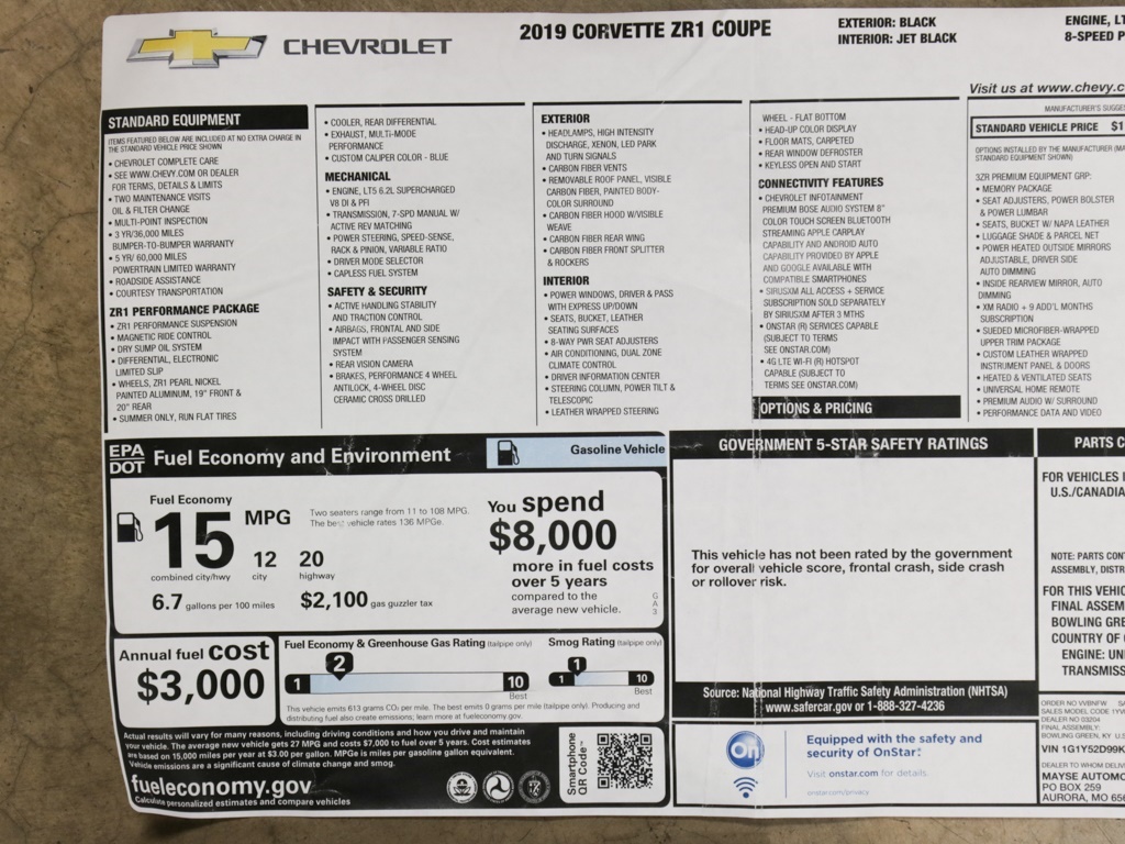 2019 Chevrolet Corvette ZR1   - Photo 52 - Springfield, MO 65802