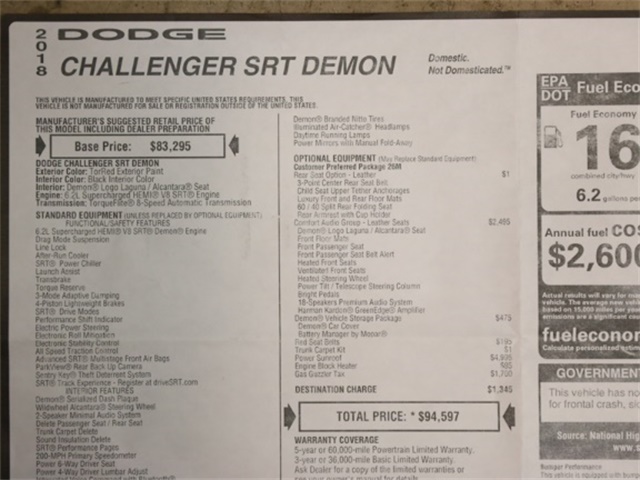 2018 Dodge Challenger SRT Demon   - Photo 60 - Springfield, MO 65802