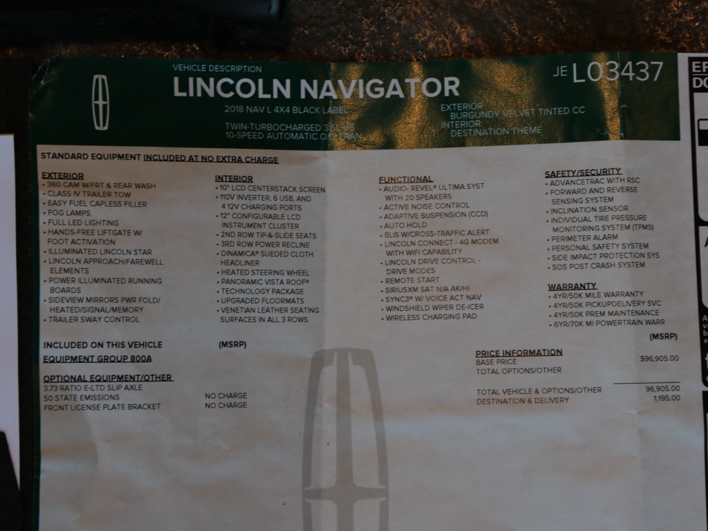 2018 Lincoln Navigator L Black Label   - Photo 27 - Springfield, MO 65802
