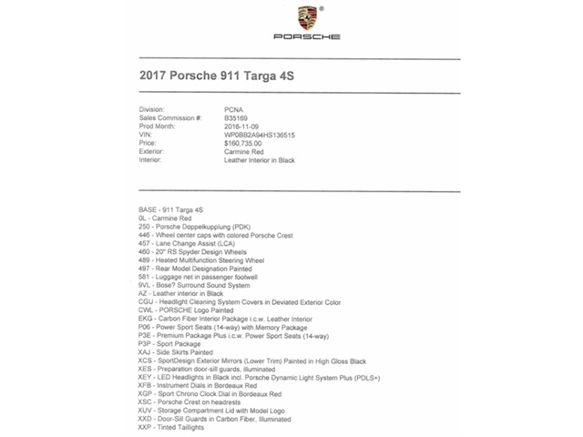 2017 Porsche 911 Targa 4S   - Photo 58 - Springfield, MO 65802