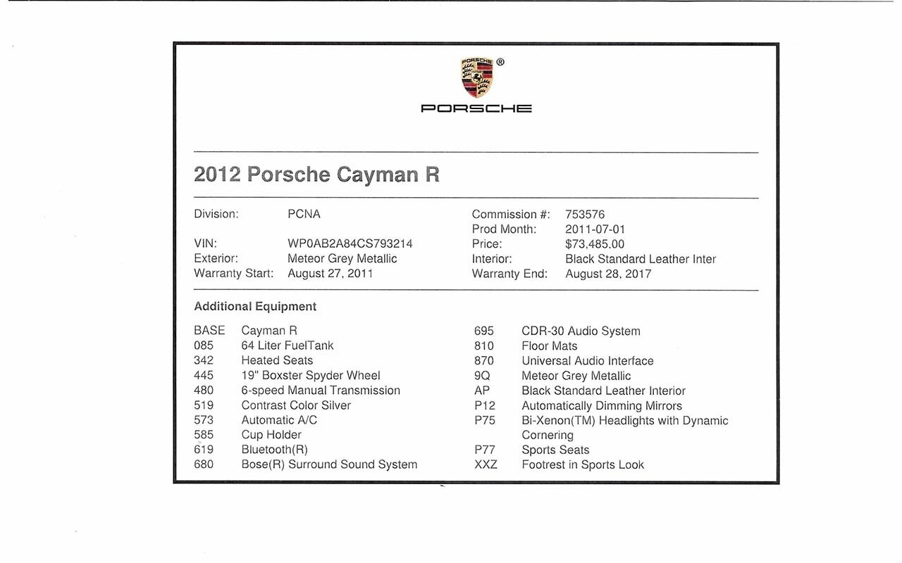 2012 Porsche Cayman R   - Photo 45 - Springfield, MO 65802