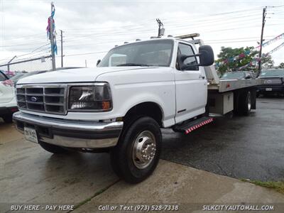 1997 Ford F-450 SD Flat Bed TOW TRUCK w/ Aluminum Flatbed  7.3L Power Stroke Diesel 5 Speed Manual NEWLY Reduced Prices On All Vehicles!! - Photo 1 - Paterson, NJ 07503