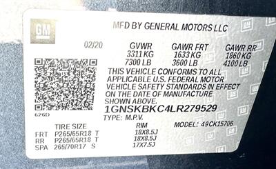 2020 Chevrolet Tahoe LT  LT 4X4 - Photo 39 - Finksburg, MD 21048