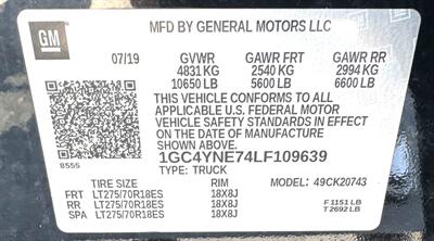 2020 Chevrolet Silverado 2500  Crew Cab LT 4X4 - Photo 38 - Finksburg, MD 21048