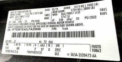 2020 Ford F-150  Crew Cab XLT 4X4 - Photo 36 - Finksburg, MD 21048